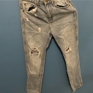 Ripped light wash jeans